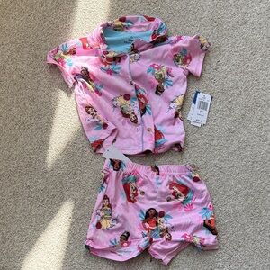 NWT Disney Princess Pajama Set
